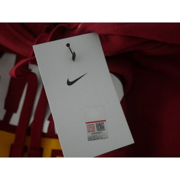Nike Men's Iowa State Cyclones Cardinal Ames 515 Area Code Hooded Sweatshirt Red - Picture 8 of 9